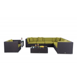 Tranquillo Rattan Lounge Überzugset Lime